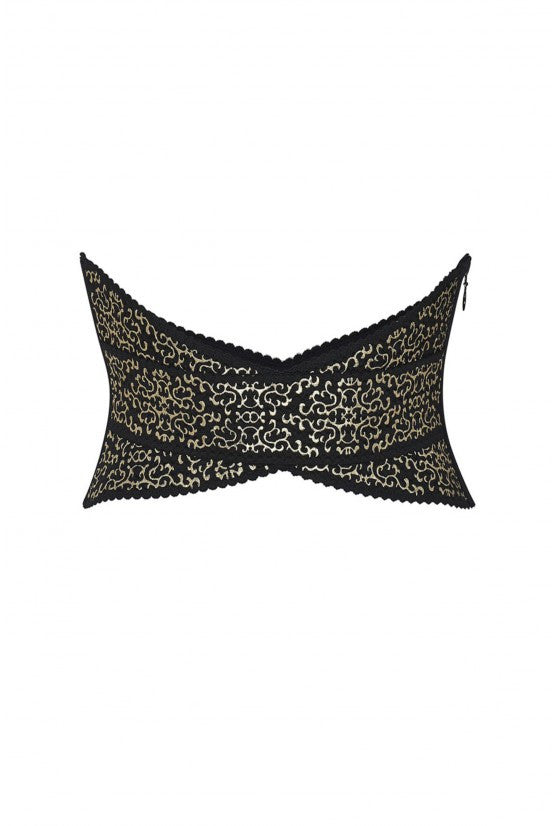 Serre-taille JUNON noir et or