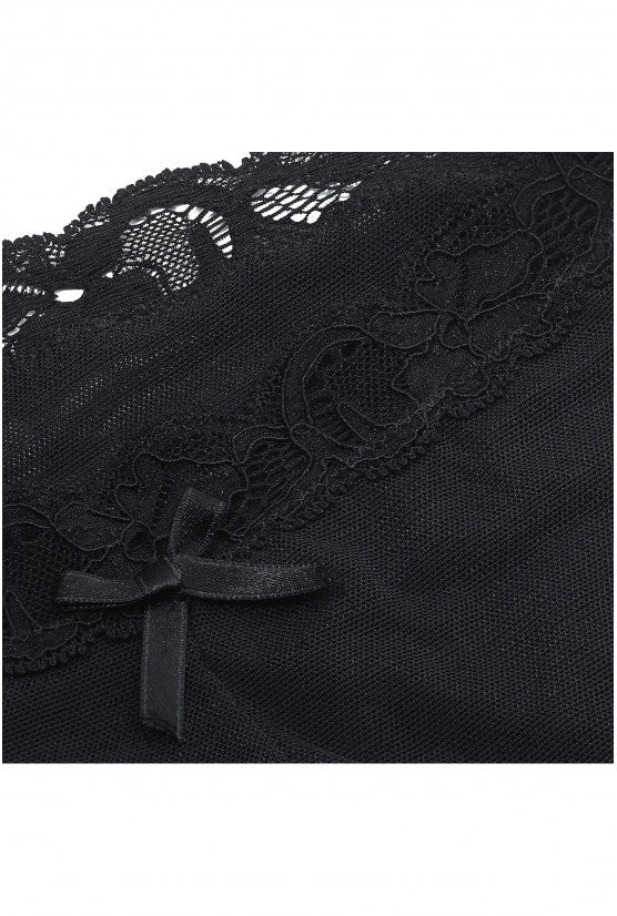 Black mesh Princess shorts