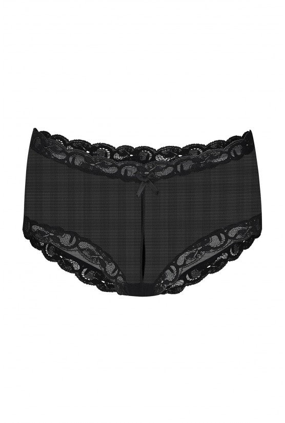 Black mesh Princess shorts