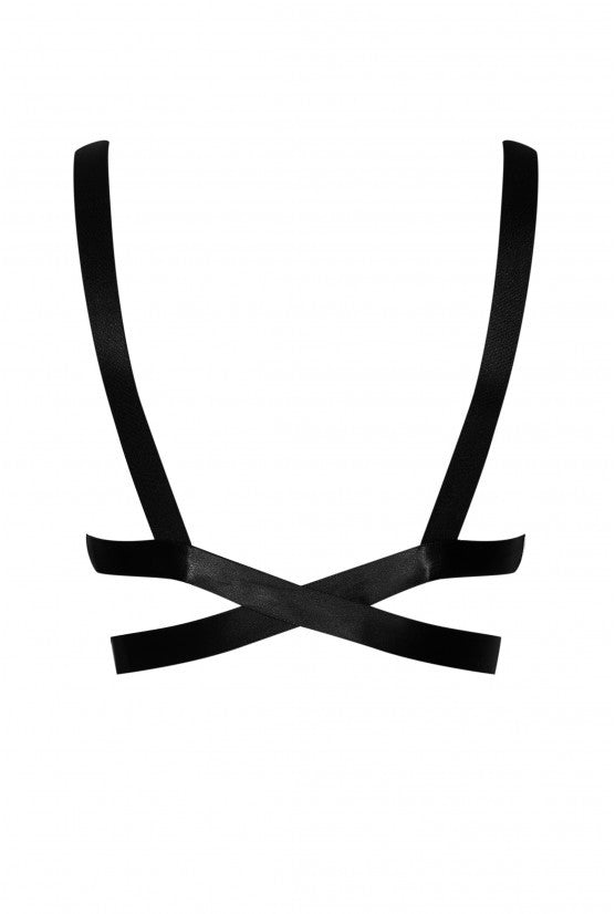 Soutien-gorge à nouer brodé arceau noir