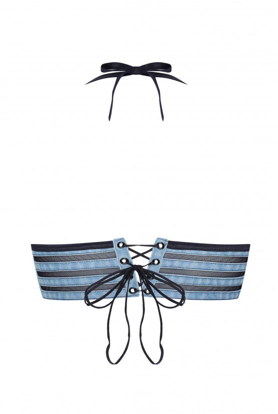 Soutien-gorge BANDEAU denim bleu clair
