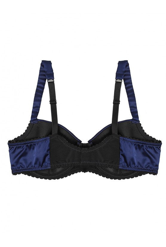 Soutien-gorge Couture satin bleu LILI