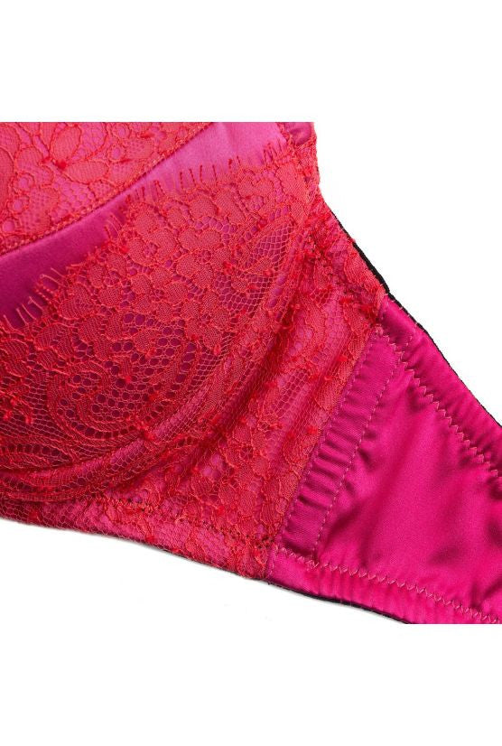 Soutien-gorge pigeonnant fushia