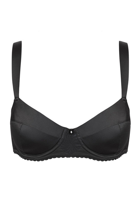 Soutien-gorge Couture satin noir LILI