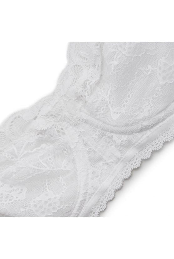 Soutien-gorge sans armature dentelle blanche LOLA
