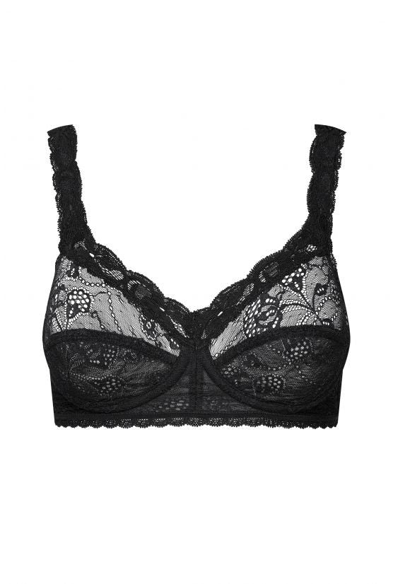 Soutien-gorge sans armature dentelle noire LOLA