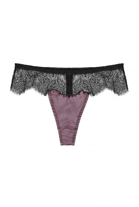 String ANIA soie prune