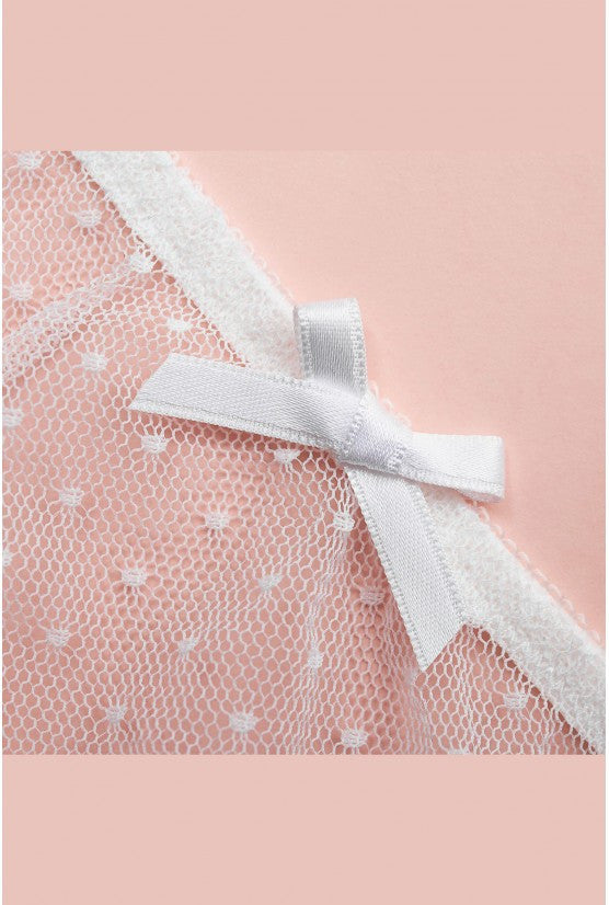 String CATHY plumetis blanc