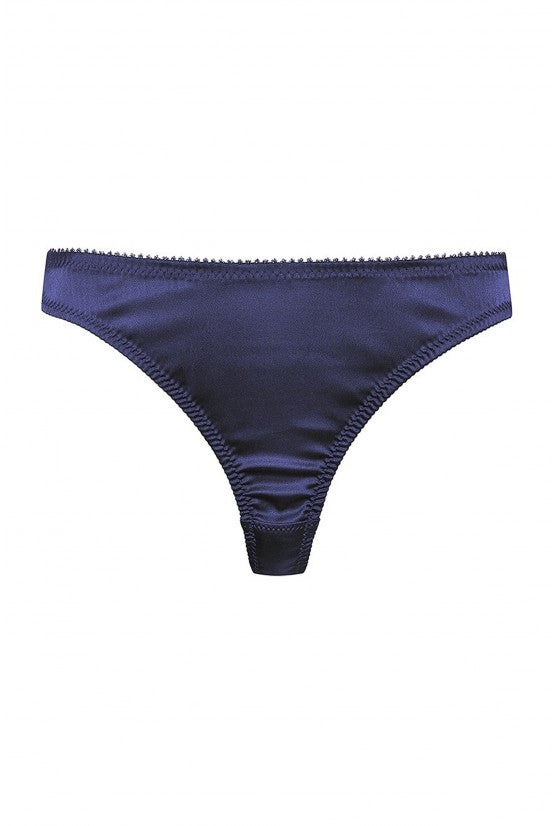 String CATHY satin bleu