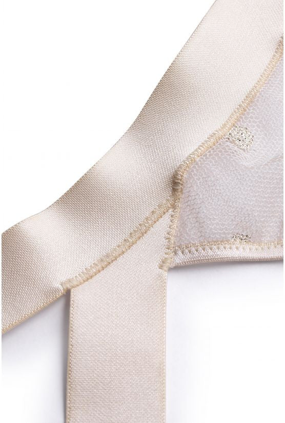 String papillon pois dorés