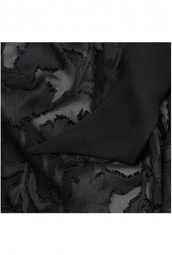 Top OLIVIA dévoré noir
