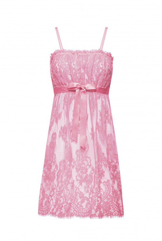 Tunique SAPHO dentelle rose